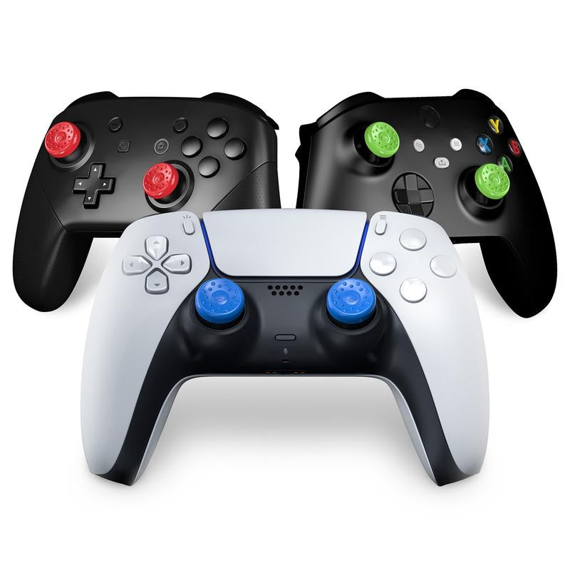 Kontrolfreek C | Universal Edition for Nintendo Switch Pro, Playstation 4 (PS4), Playstation 5 (PS5), Xbox One & Xbox Series X Controller | 8-Pack | Blue/Green/Red/Black