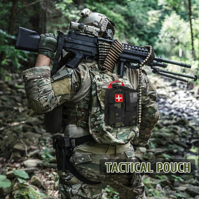 Survival First Aid Kit, 170 PCS Survival Kits,Trauma Kit with Essential Survival Gear Emergency Medical Supplies for Hiking Camping Backpacking Outdoor Adventure, Outdoor Adventure, Camping, Hiking, Hunting, Gifts