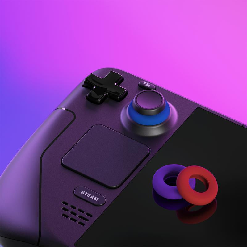 Playvital 3 Pairs Silicone Bufferings Aim Assist Target Motion Control Precision Rings for PS5, for PS4, for Xbox Series X/S, Xbox One, Xbox 360, for Nintendo Switch Pro, for Nintendo Switch Pro 2, for Steam Deck - 3 Different Strengths