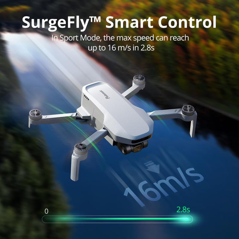 Potensic ATOM SE Sub 250G Foldable GPS Drone with 4K HD EIS Camera, 62 Mins Flight, 4KM FPV Transmission, Brushless Motor, Max Speed 16M/S, Auto Return, Lightweight and Folding Drone for Adults, Beginner