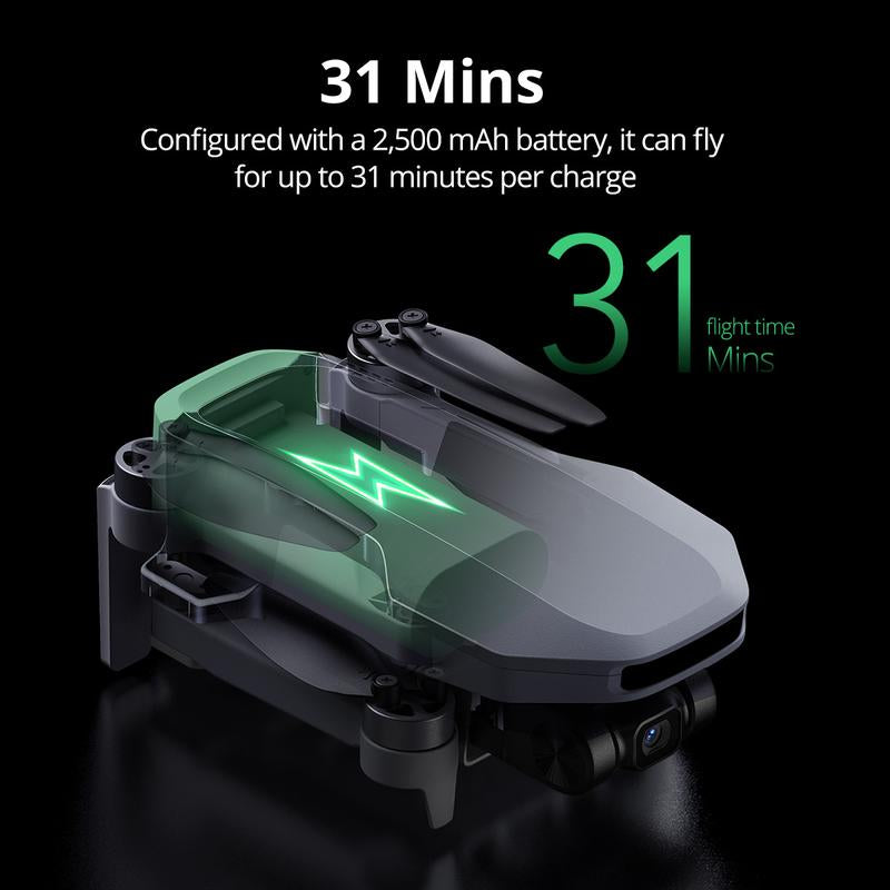 Potensic ATOM SE Sub 250G Foldable GPS Drone with 4K HD EIS Camera, 62 Mins Flight, 4KM FPV Transmission, Brushless Motor, Max Speed 16M/S, Auto Return, Lightweight and Folding Drone for Adults, Beginner