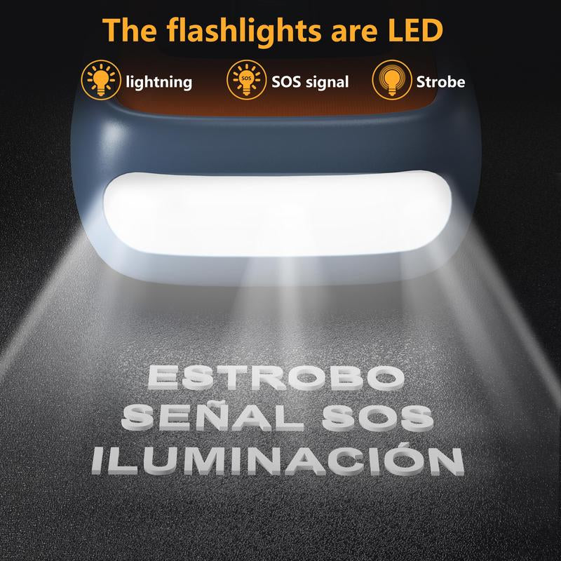 BRPOM 6000A Car Jump Starter,(All Gas/10.0L Diesel) 12V Auto Booster Battery Charger Jumper Box with Display Car Battery Jump Starter Digital Tire