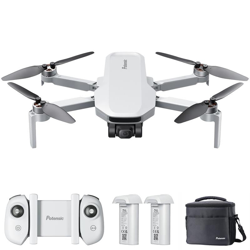 Potensic ATOM SE Sub 250G Foldable GPS Drone with 4K HD EIS Camera, 62 Mins Flight, 4KM FPV Transmission, Brushless Motor, Max Speed 16M/S, Auto Return, Lightweight and Folding Drone for Adults, Beginner