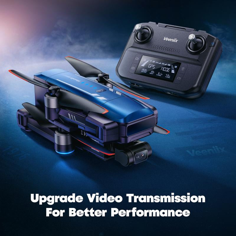 Veeniix V11PRO Drone with 8K Camera for Adults, 3-Axis Gimbal Drone with 4K/30Fps Video, 6KM Video Transmission Quadcopter, Professional Drone