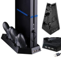 PS4 Cooling Station Vertical Stand with 2 Controller Charging Dock