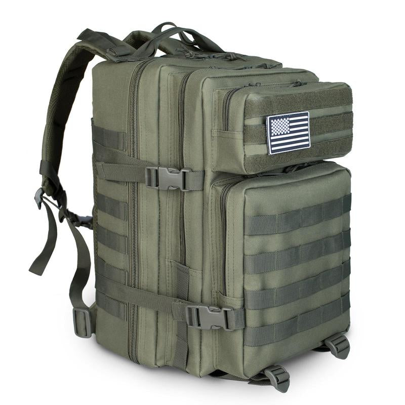 45L Large Tactical Backpack for Men Military Army Assault Pack Highland Backpacks, Molle Daypack 3 Day Bug Out Bag Hiking Campin