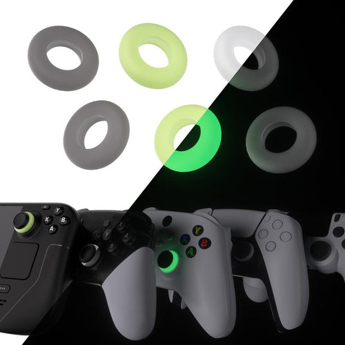 Playvital 3 Pairs Silicone Bufferings Aim Assist Target Motion Control Precision Rings for PS5, for PS4, for Xbox Series X/S, Xbox One, Xbox 360, for Nintendo Switch Pro, for Nintendo Switch Pro 2, for Steam Deck - 3 Different Strengths