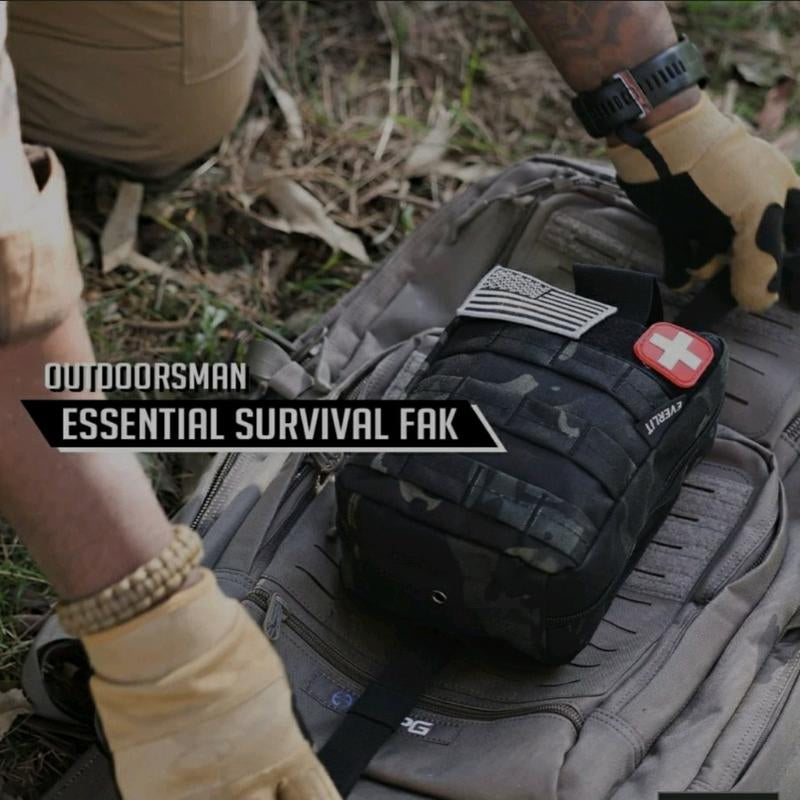 Survival Kit Full Set Molle Outdoor Gear 38 in 1 Emergency Kit Camping Hiking Backpacking Adventures Trauma Bug Out Bag Tactical Perfect Gift for Husband Father Son