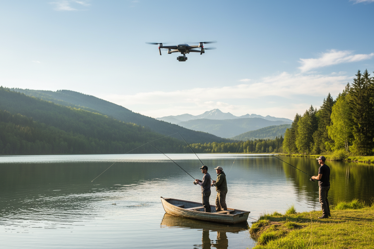 Fishing with Drone